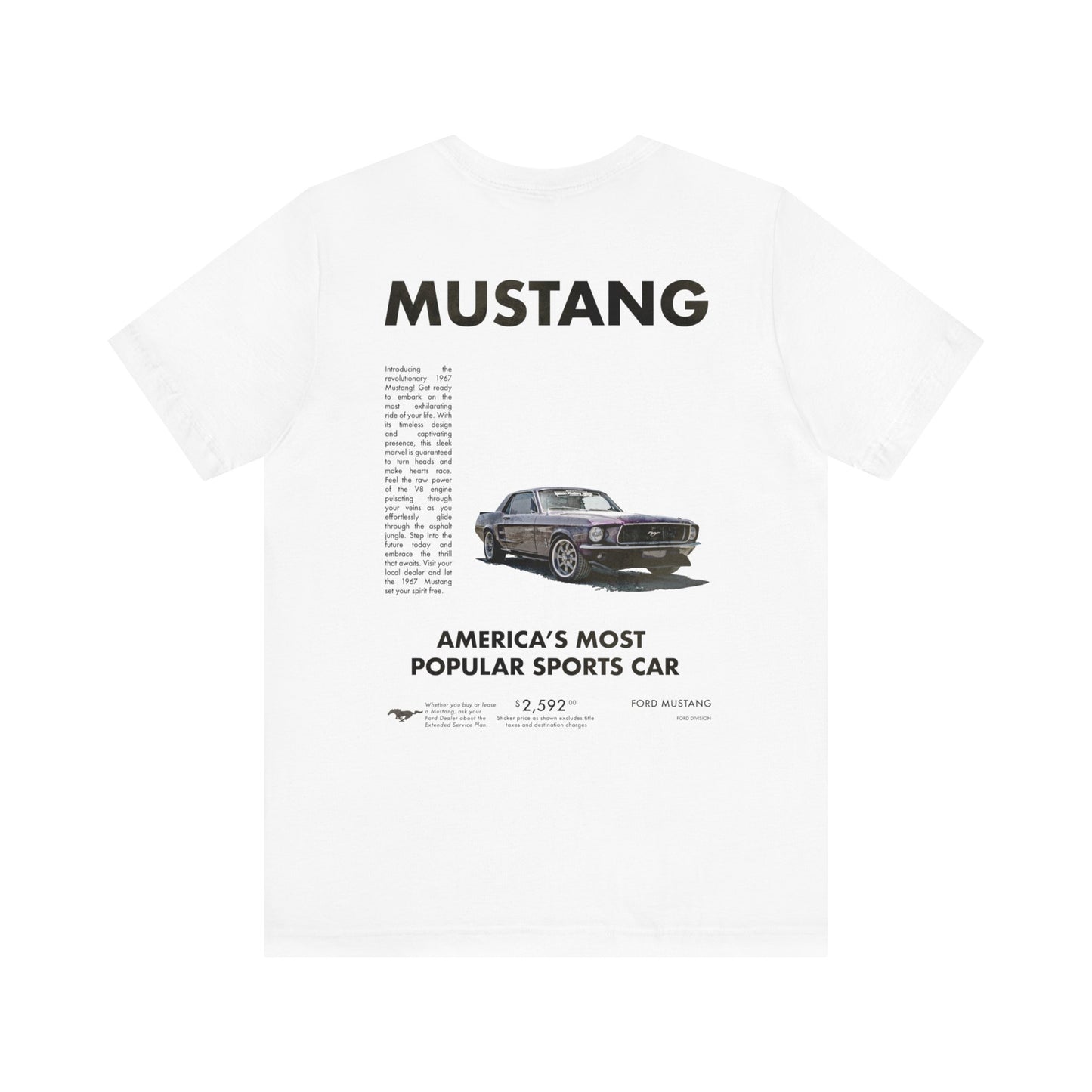 1967 Ford Mustang Vintage Unisex Tee