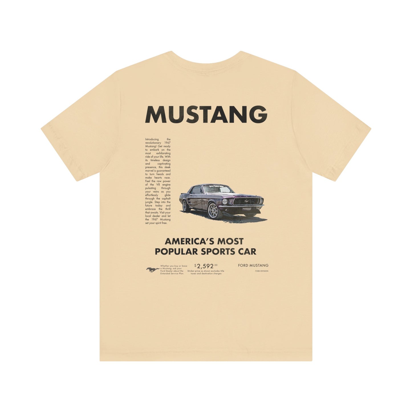 1967 Ford Mustang Vintage Unisex Tee